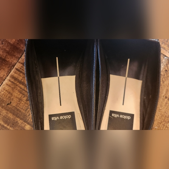 Dolce Vita Women's Grant Raffia Mules 6 Black Slides - Picture 5 of 7